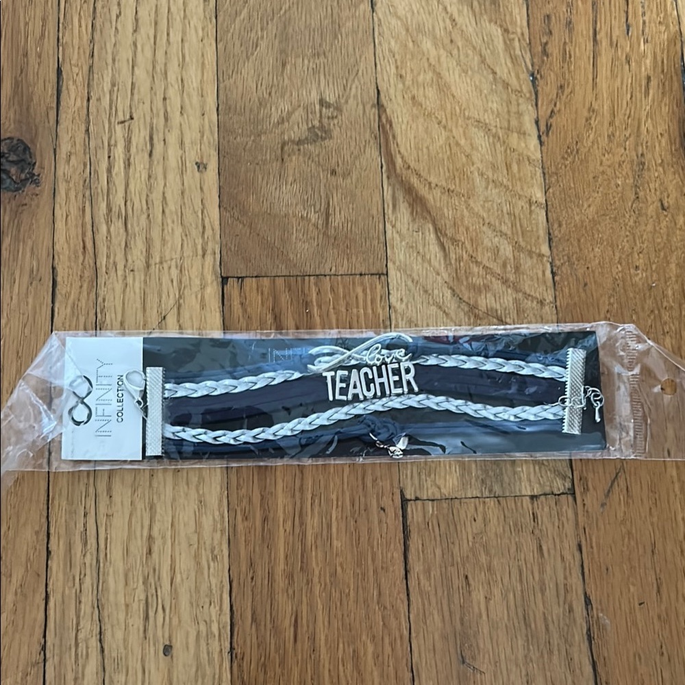 NFINITY Teacher Bracelet - Black and Silver